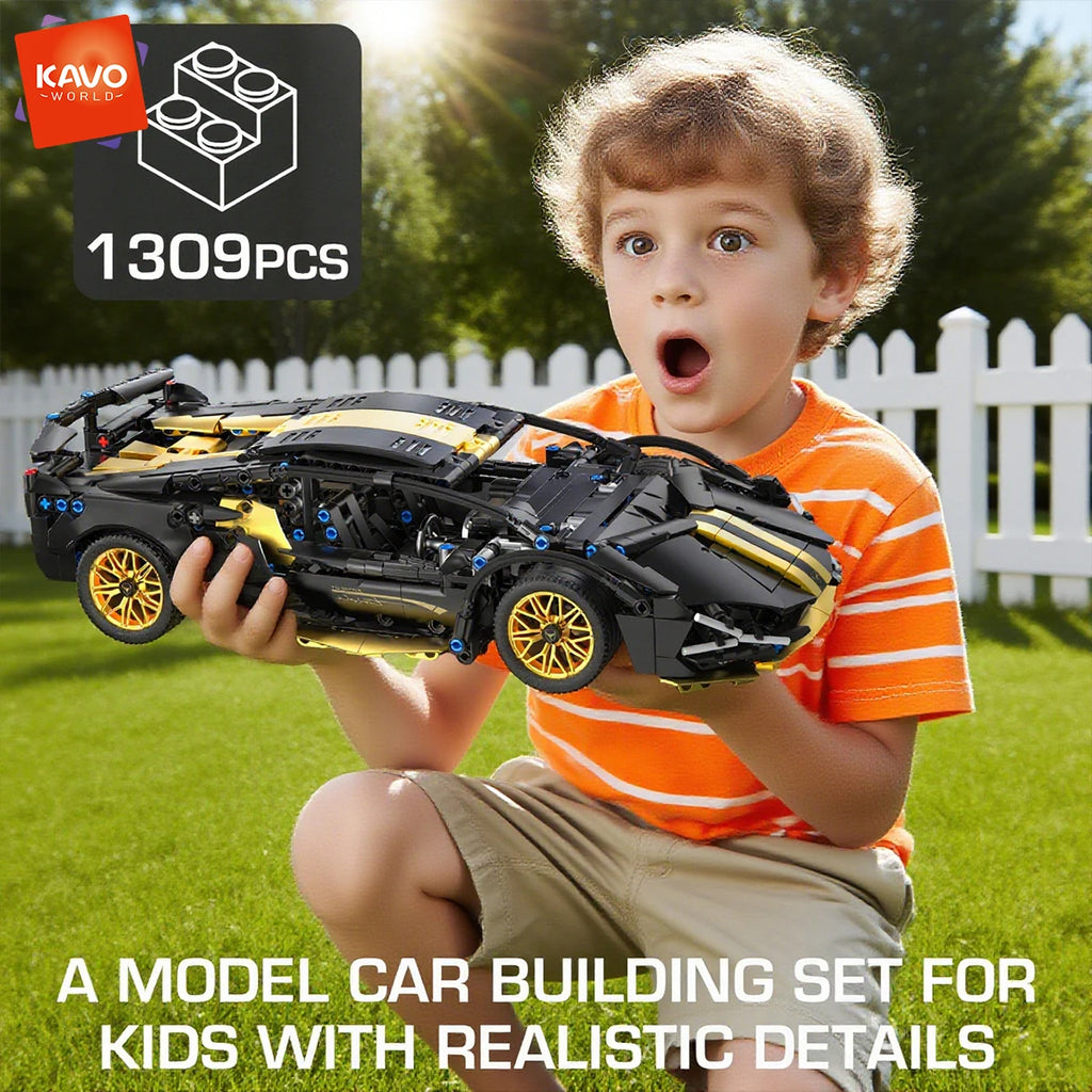 Supercar Building Blocks – 1280-Piece Racing Car