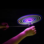 LED Flying Disc Toy – Luminous Pull String UFO Outdoor Game