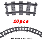 Flexible Train Track Building Blocks – Curved & Straight Rail Set