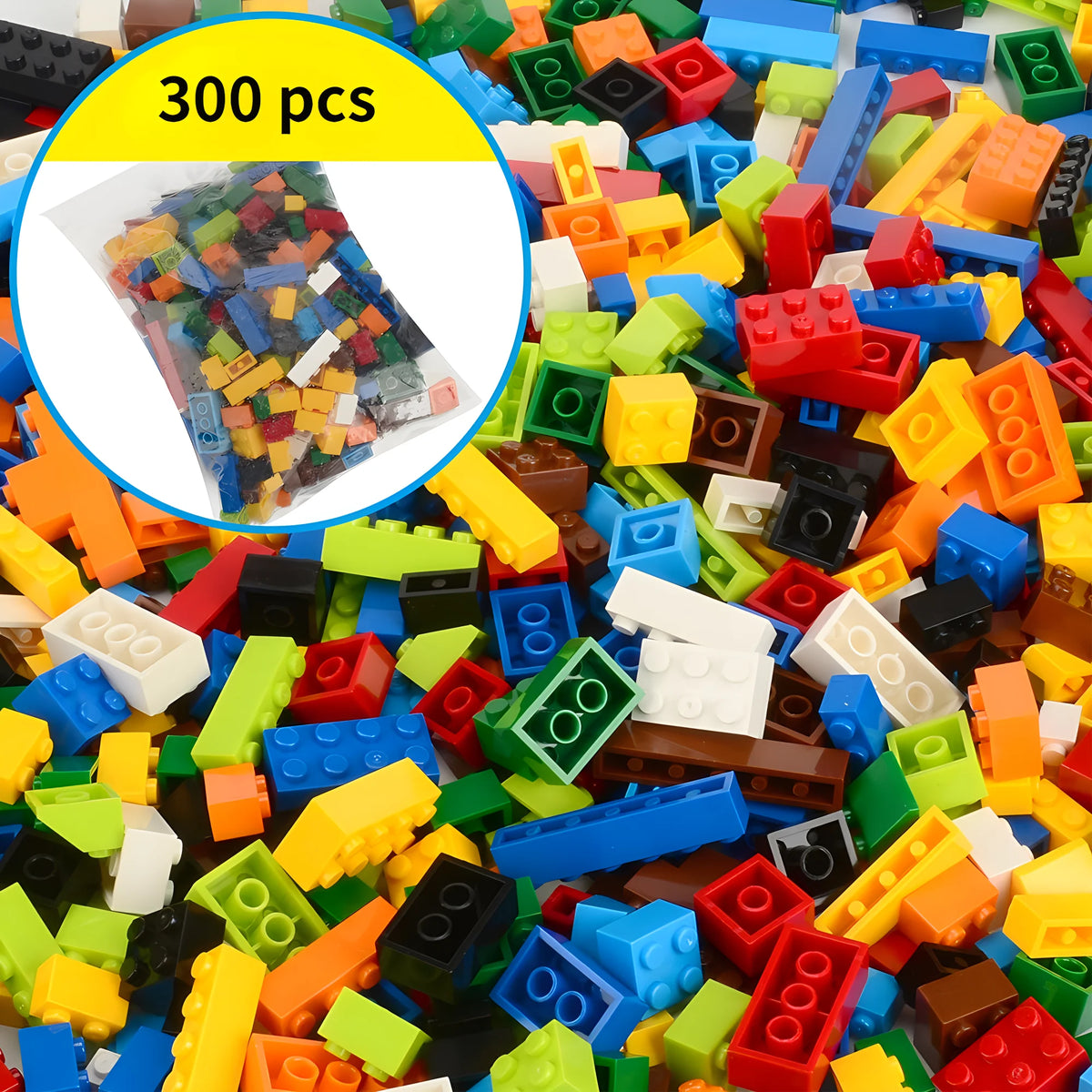Building Blocks Bulk Set – 300/500/1000 Pieces