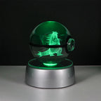 3D Crystal Ball Night Light – LED Decorative Display Lamp