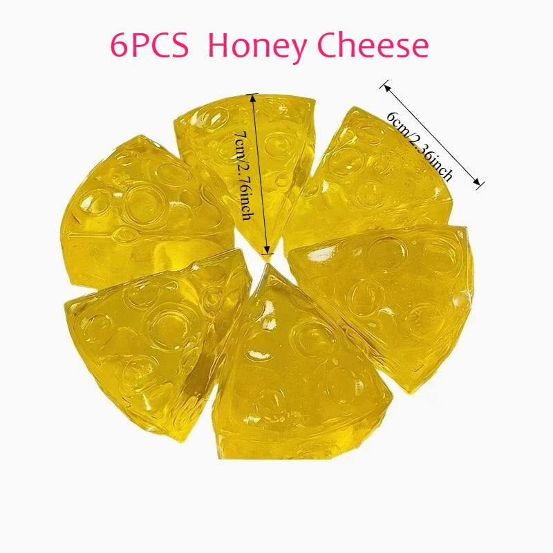 Honey Cheese Squishy Toy – Soft Sensory Squeeze Fidget