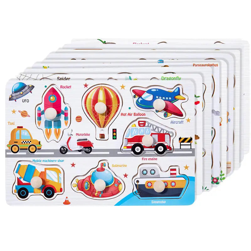 Wooden Montessori Puzzle – Baby Learning Board