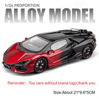 1:24 Diecast Sports Car Model – Sound & Light Pull Back Toy