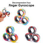 Magnetic Fidget Rings Set – 3-Piece Stress Relief Fidget Toy