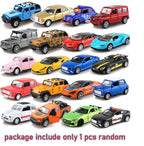1pc random Scale 1:64 Alloy Toy Car Model Metal + ABS Simulation SUV Sports Racing Car Model kids Sales Toys Boys
