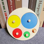 Wooden Shape Sorting Toy – Montessori Color Matching Puzzle