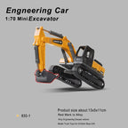 Diecast Construction Vehicle – Crane, Excavator & Bulldozer