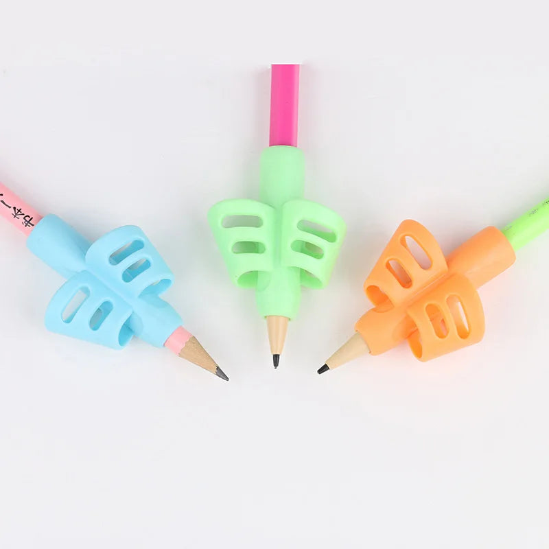 Pencil Grips for Kids – Soft Two-Finger Writing Grip 3-Pack
