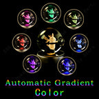 3D Crystal Ball Night Light Glass LED Collectible Lamp