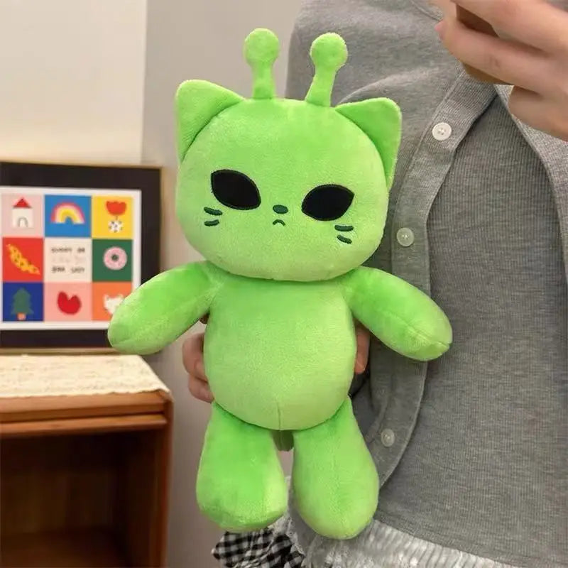 Alien Cat Plush Toy – Soft Kawaii Stuffed Animal Pillow