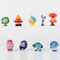 9pcs/Set Mini Inside Out 2 Action Figure Toy Cartoon Movie Joy Anxiety Anger Sadness Disgust Fear Model Doll Fans Gift