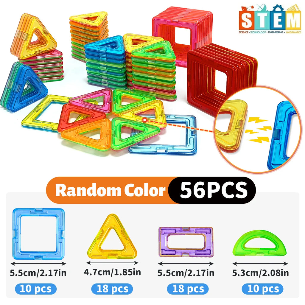 Magnetic Building Blocks – STEM Construction Set for Kids