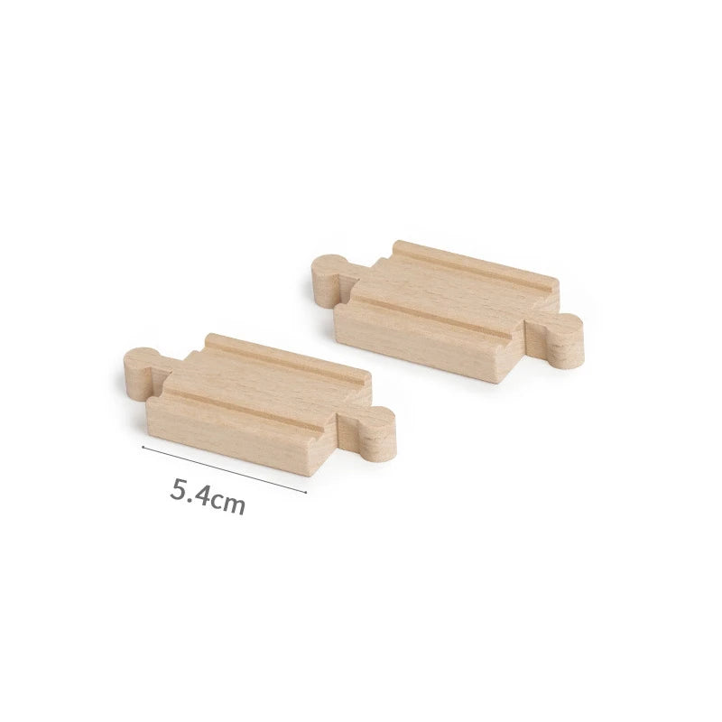 Wooden Train Track Toys Railway Rails Accessories Fit Thomas Train Road Connector Wood Railway Bridge Children Birthday Gifts