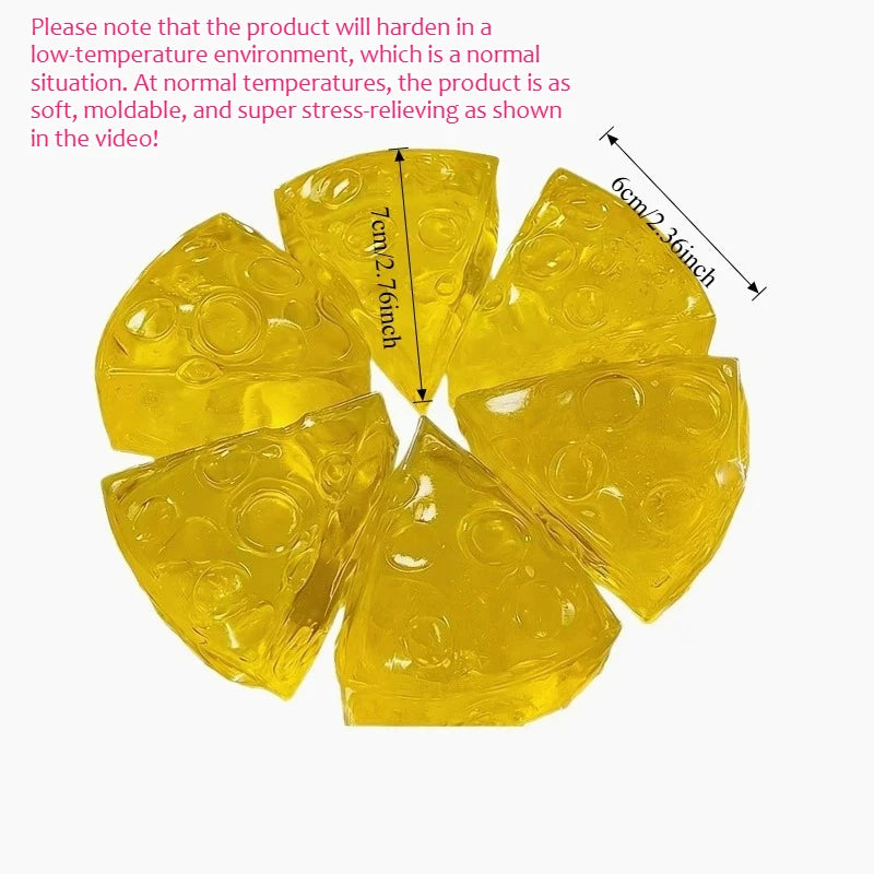 Honey Cheese Squishy Toy – Soft Sensory Squeeze Fidget