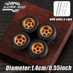 1:64 Model Car Wheels – Off-Road Rivet Tire Set