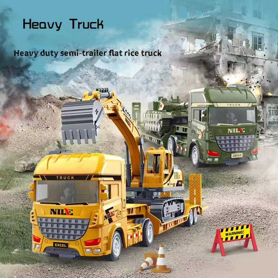 Toy Construction Truck – Excavator Transport Vehicle for Kids