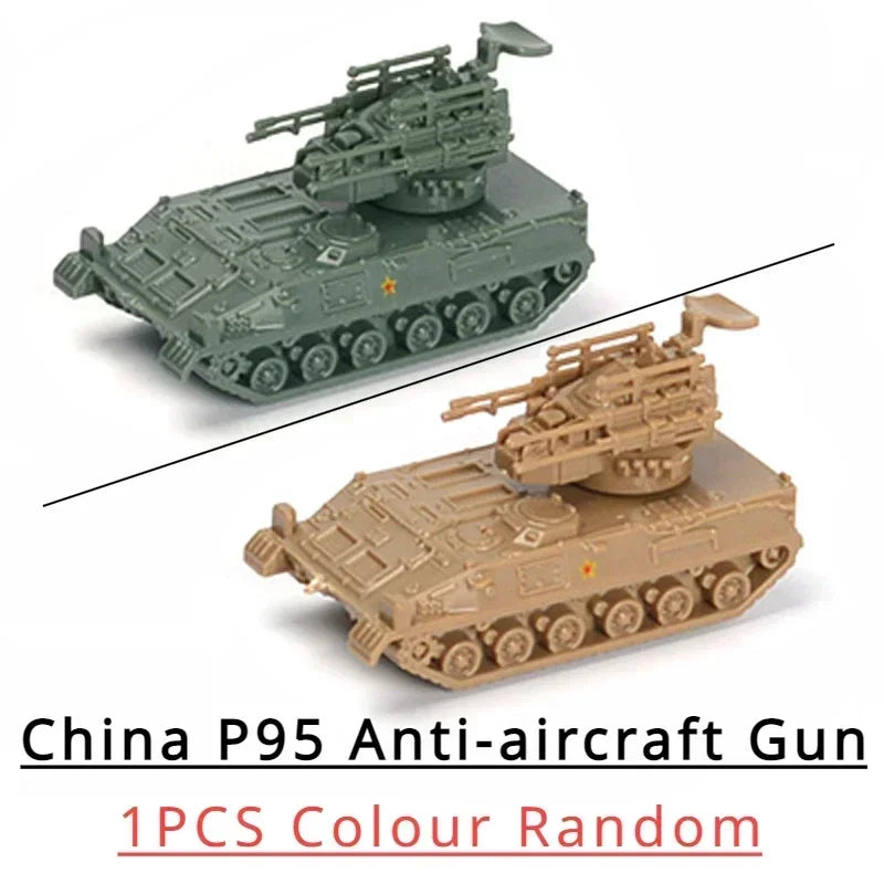 Tank Model Kit – 1:144 Scale Military Tank Set