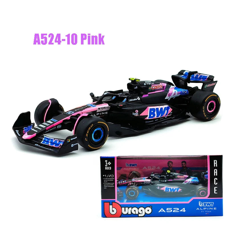 Bburago 1:43 Aston Martin AMR23 Mercedes W14 Red Bull RB19 Miami GP Ferrari SF23 Alpine A523 F1 Model Formula Car Static Racing