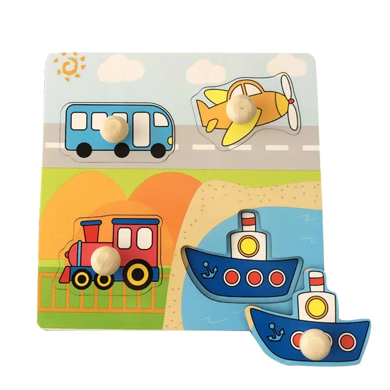 Wooden Montessori Puzzle – Baby Learning Board