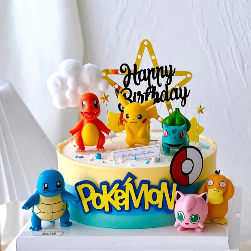 Anime Cake Topper Set – 13-Piece PVC Figure Decorations