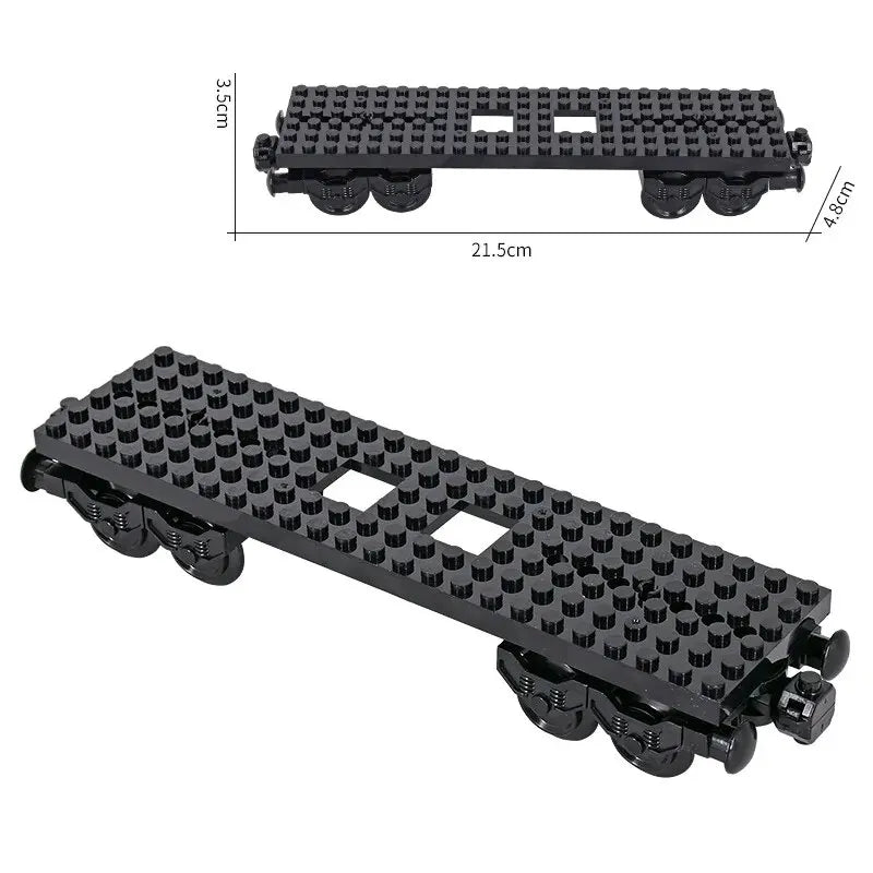 Train Building Blocks – DIY Carriage Wheel Model Building Set