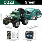 Mini RC Truck 1:64 with Trailer All-Terrain Remote Control
