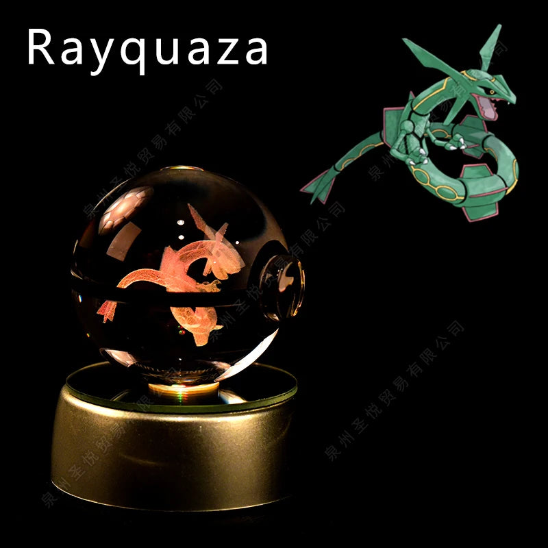 3D Crystal Ball Night Light – LED Glass Decorative Lamp
