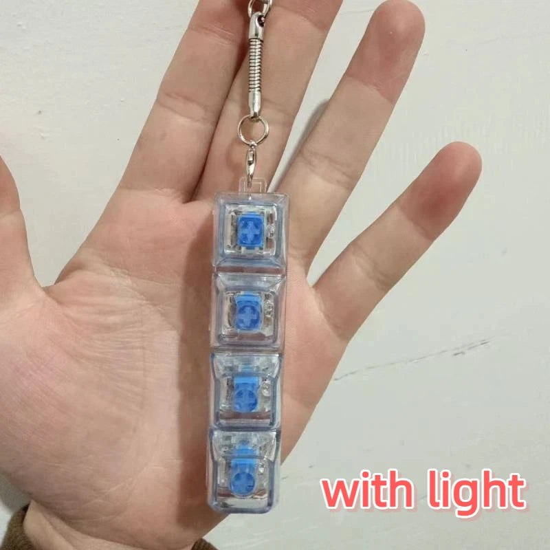 Mechanical Keyboard Key Tester – LED Keycap Fidget Keychain