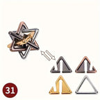 Metal Brain Teaser Puzzle – Challenging 3D Geometric Game