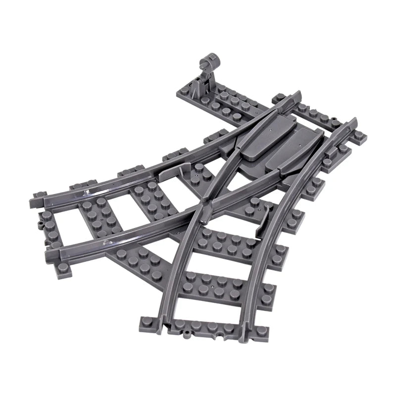 Flexible Train Track Building Blocks – Curved & Straight Rail Set