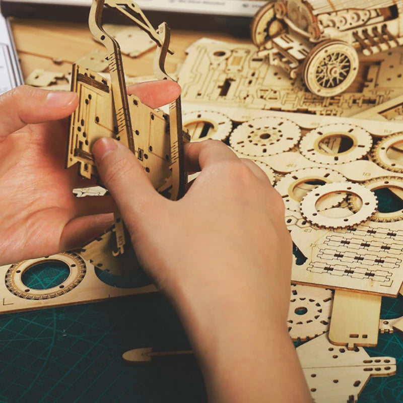 3D Wooden Puzzle – DIY Car Model Kit