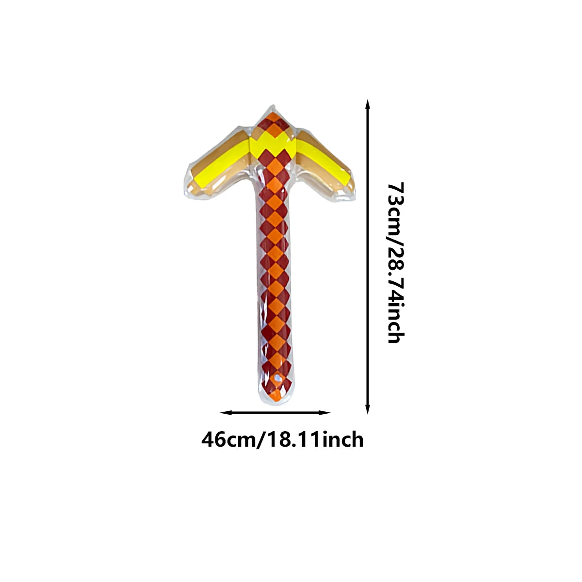 Pixel Style Toys Gemstone Sword Gold Sword Toys Home Games Inflatable Supplies Swords Christmas Gifts