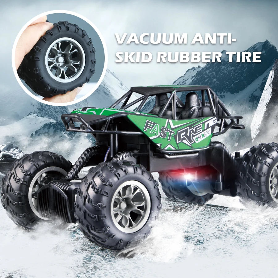 Remote Control Off-Road Car with Lights 4-Way RC Climbing Toy