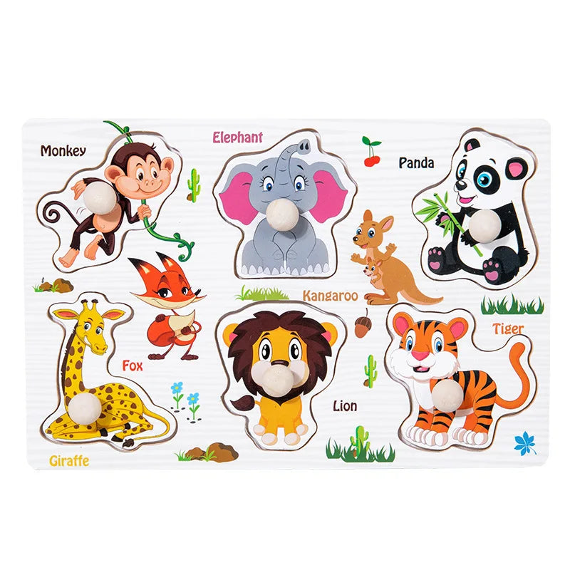 Wooden Montessori Puzzle – Baby Learning Board