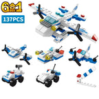 City Building Blocks – 6-in-1 Vehicle Set