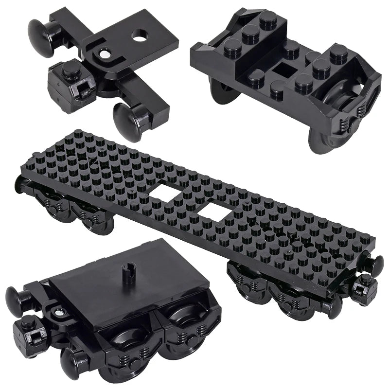 Train Building Blocks – DIY Carriage Wheel Model Building Set