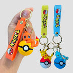 Anime Keychain Set – Silicone Character Charms for Bags & Backpacks