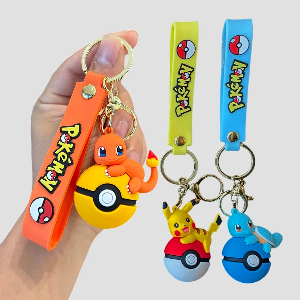 Anime Keychain Set – Silicone Character Charms for Bags & Backpacks