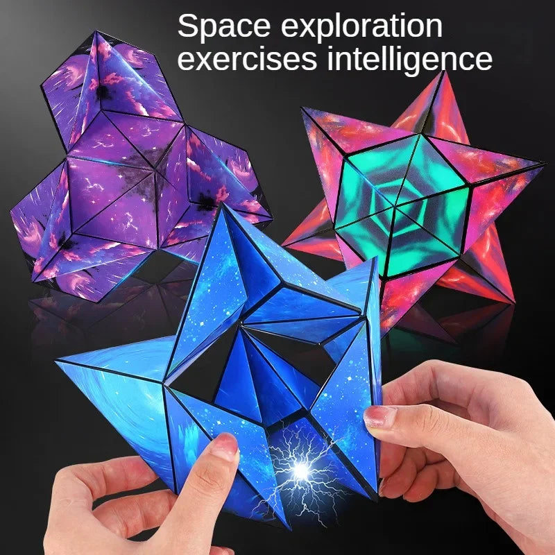 Magnetic Puzzle Cube – 3D Transformable Fidget Toy
