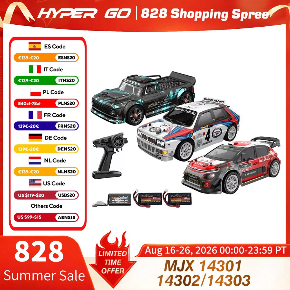 High Speed RC Car 1:14 4WD Brushless Off-Road Remote Control Truck