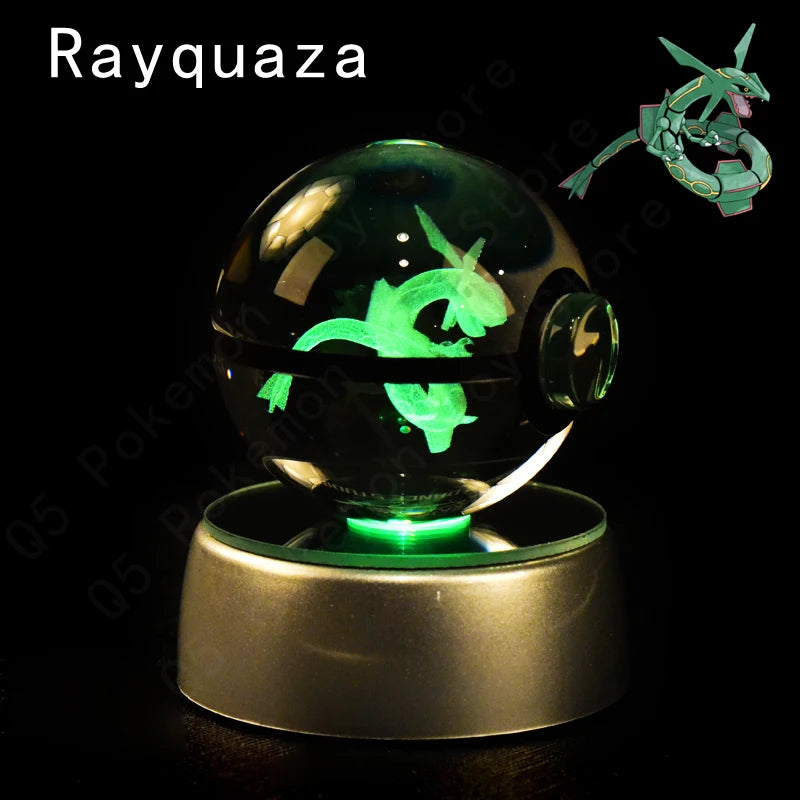 3D Crystal Ball Lamp – Glass LED Night Light Collectible