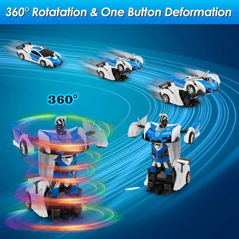 Transforming RC Car 2-in-1 Remote Control Robot Vehicle Toy