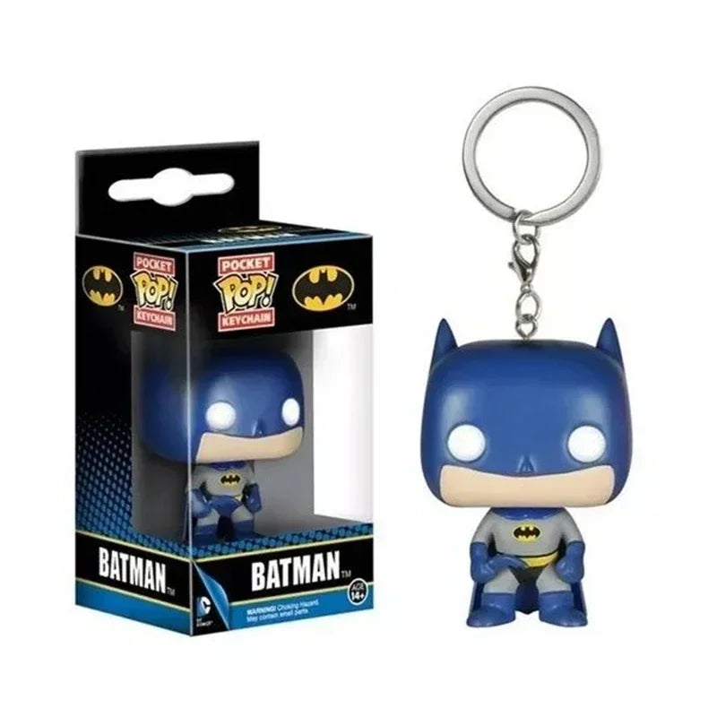 Superhero Keychain Figure – 4cm Vinyl Collectible Toy