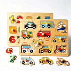 Wooden Montessori Puzzle – Baby Learning Board