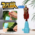 Anime Spiderman Bamboo Dragonfly Flying Toy Iron Man Captain Rotating String Flying Toys Outdoor Toy for Boys Children Gift 2026