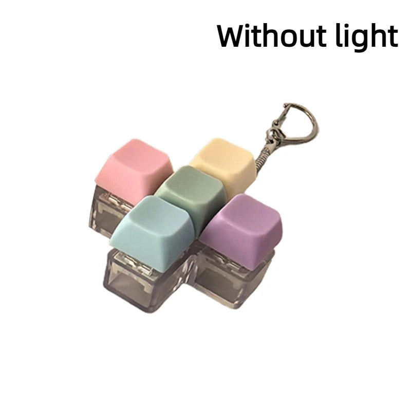 Mechanical Keyboard Key Tester – LED Keycap Fidget Keychain