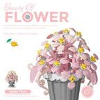 Flower Building Blocks Potted Plant Set for Home Decor
