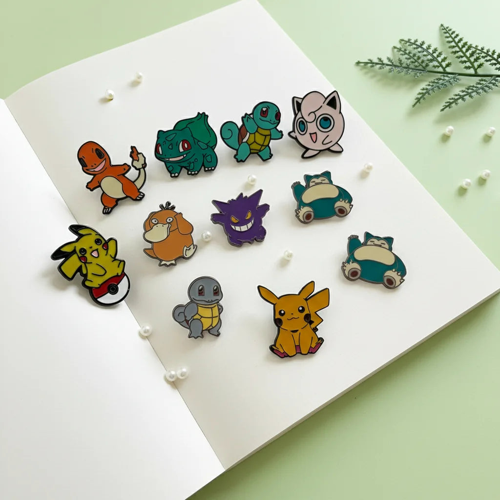 11 Pcs  Enamel Pins Set Creative Bandage Brooches for Backpack Clothes Personalized Metal Emblem Accessories Gift
