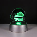 3D Crystal Ball Night Light – LED Decorative Display Lamp